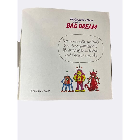 1988 “The Berenstain Bears And The Bad Dream” Paperback Book - Picture 2 of 10